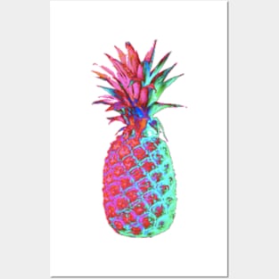 Rainbow Pineapple Posters and Art